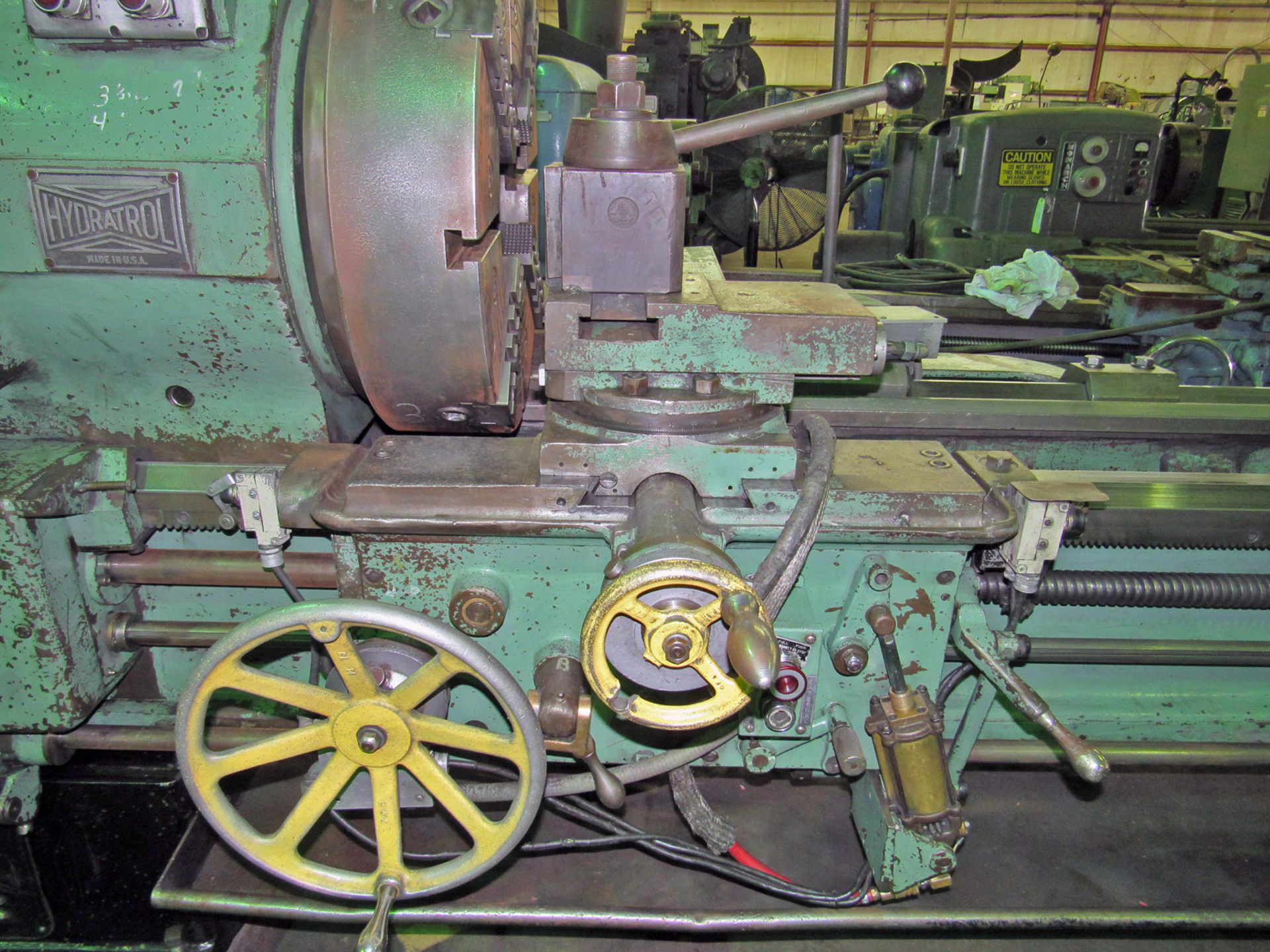 24" X 120" LEHMANN HOLLOW SPINDLE LATHE WITH 12" SPINDLE BORE - Image 7 of 11