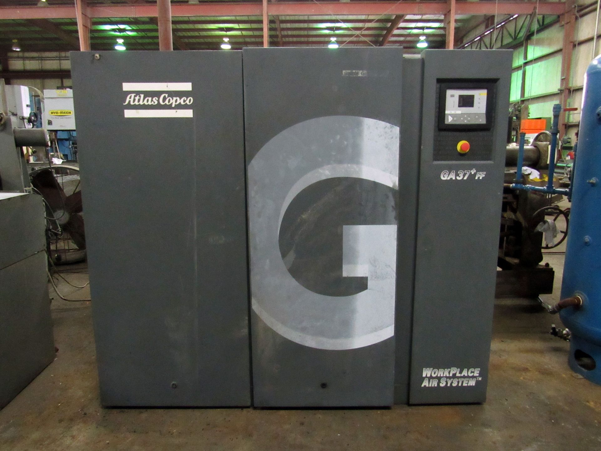 ATLAS COPCO MODEL GA37+FF OIL-INJECTED ROTARY SCREW AIR COMPRESSOR