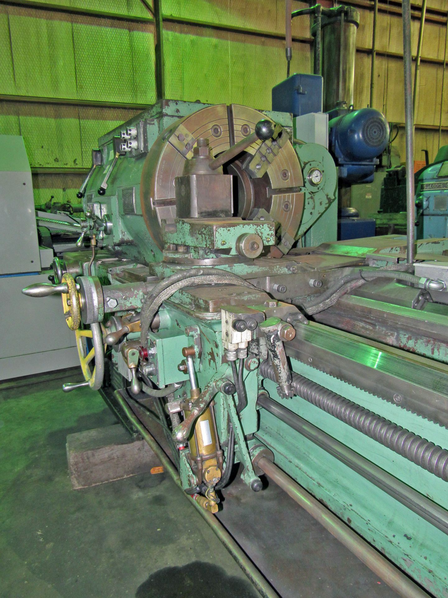 24" X 120" LEHMANN HOLLOW SPINDLE LATHE WITH 12" SPINDLE BORE - Image 5 of 11