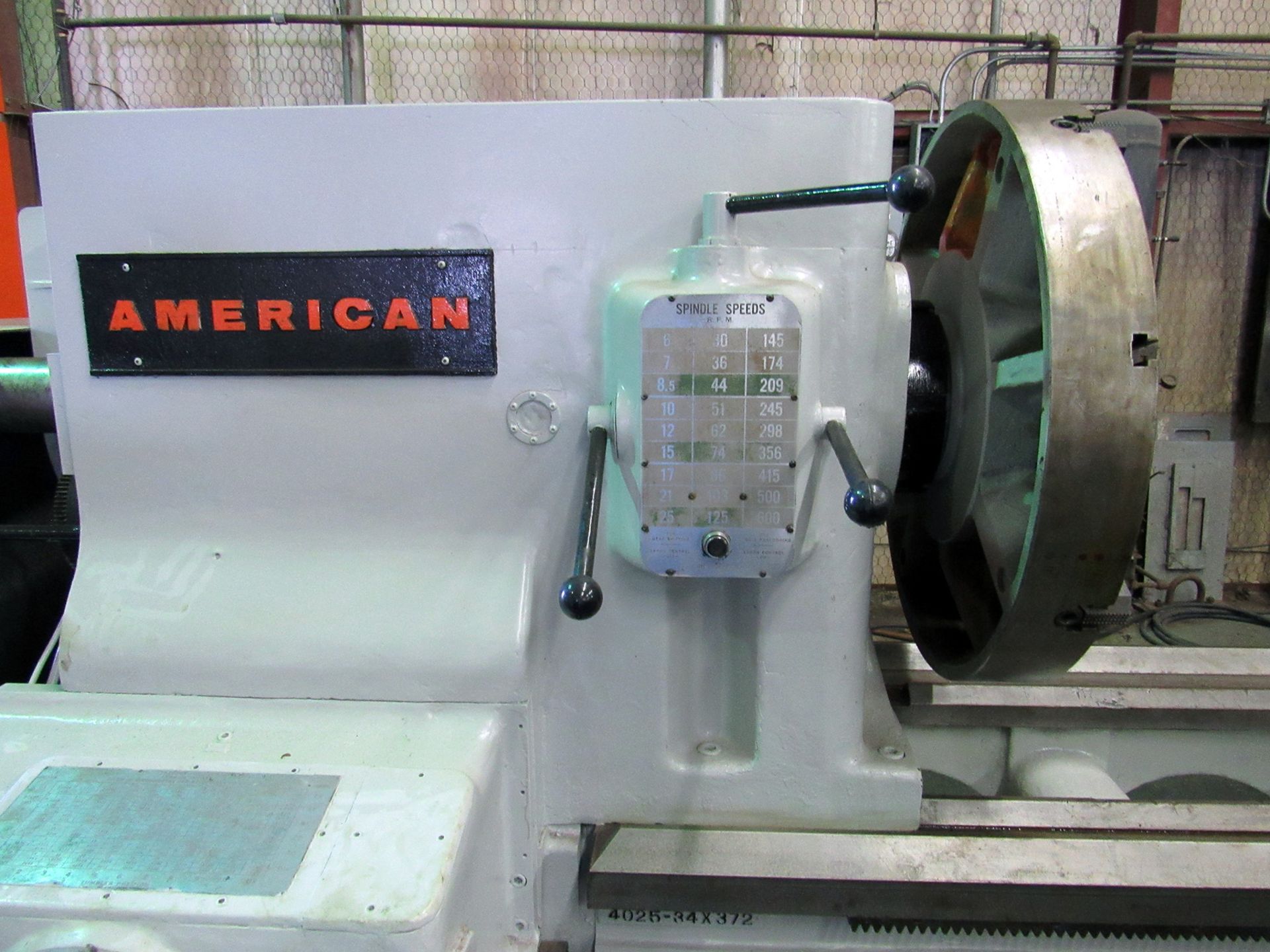 49" X 372" AMERICAN HEAVY DUTY ENGINE LATHE - Image 2 of 7