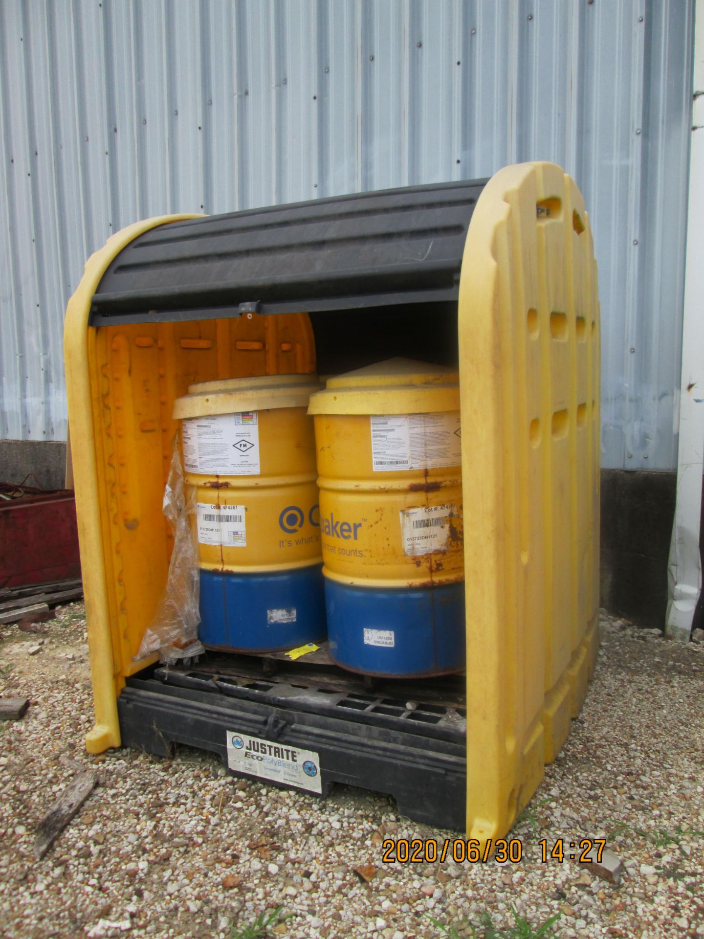 Justice Spill Containment for barrels