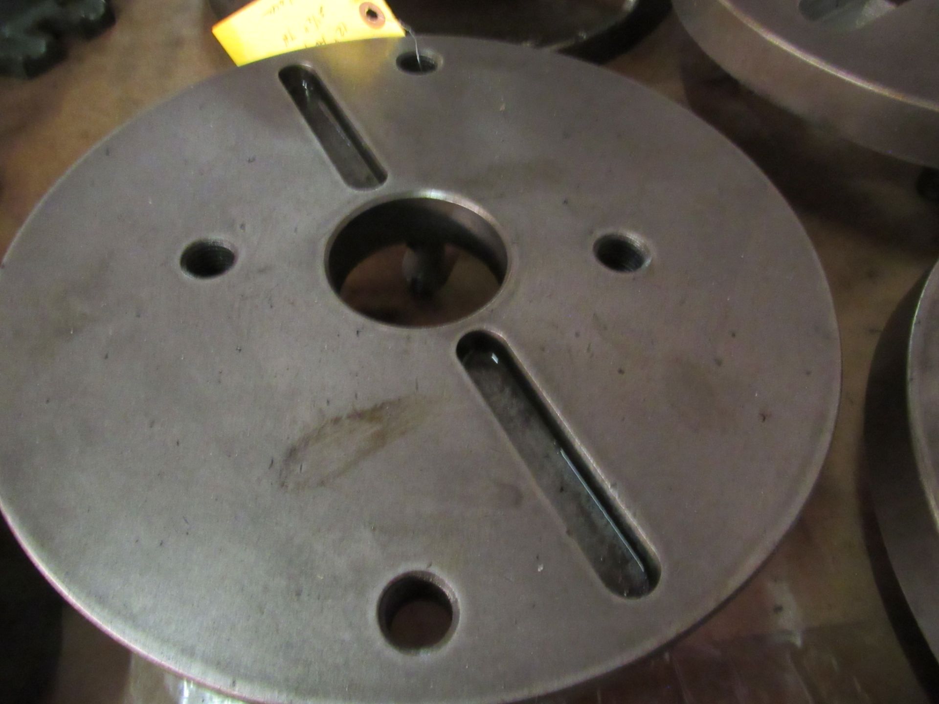 12" Adapter Plate, 2-1/2" thru hole, Cam Lock - Image 4 of 4