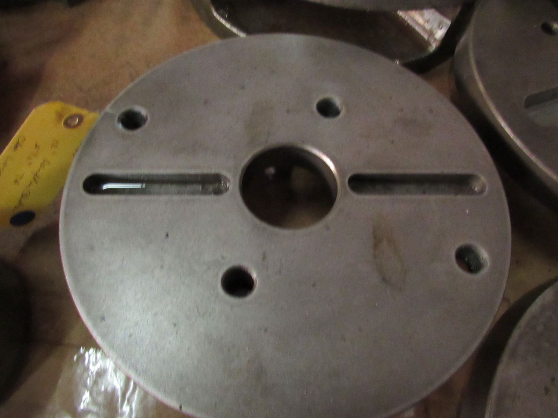 12" Adapter Plate, 2-1/2" thru hole, Cam Lock