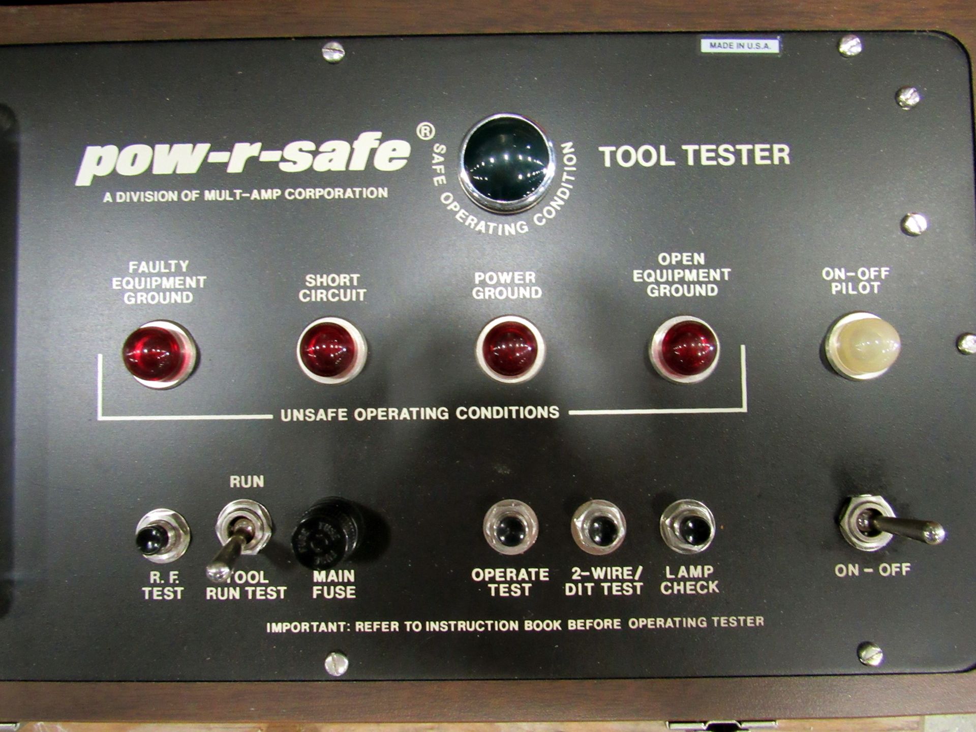 AVO/MULTI-AMP POW-R-SAFE MODEL C-2500 ELECTRICAL EQUIPMENT TESTER - Image 4 of 4