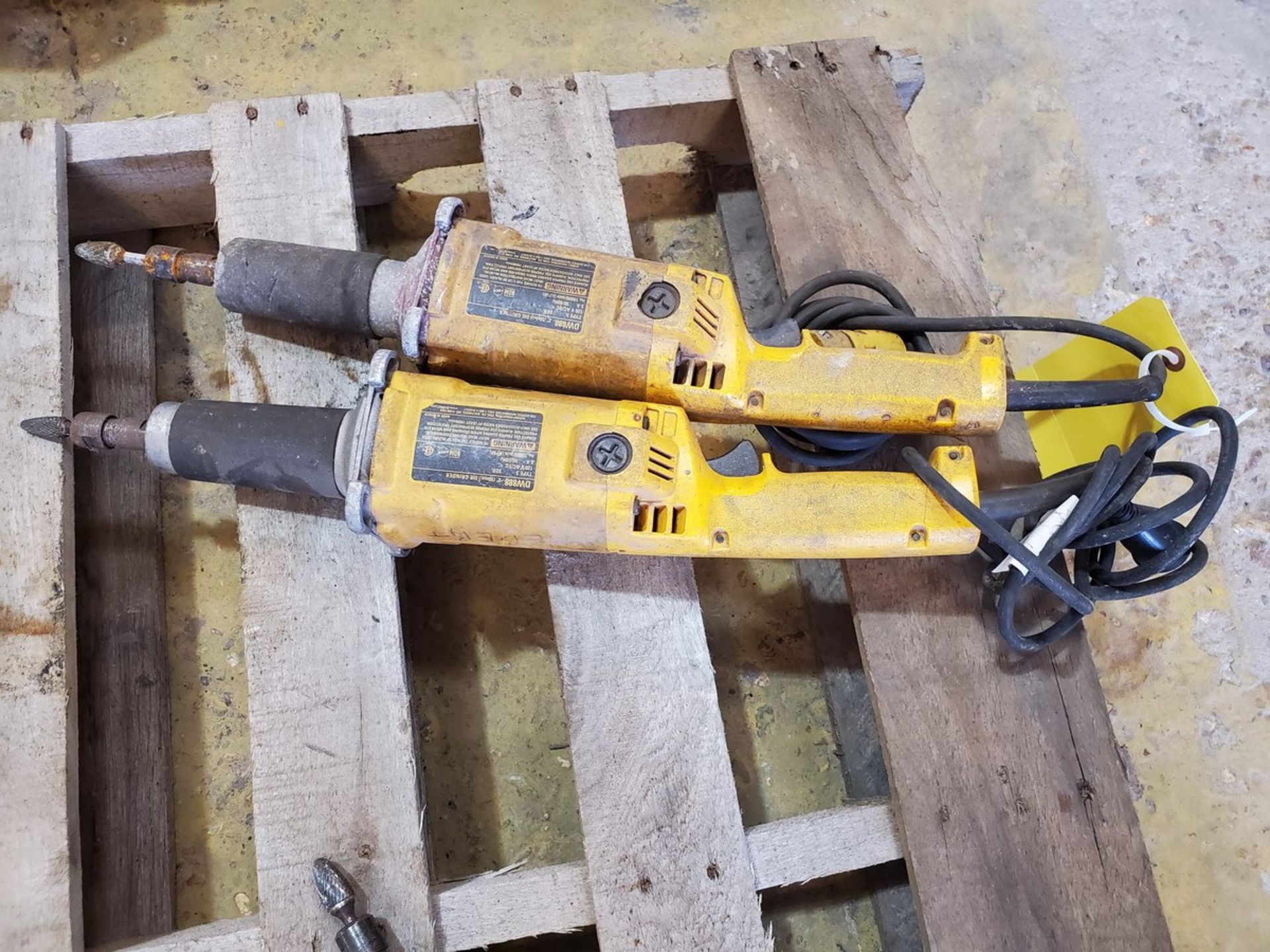 Dewalt DW888 (2) 2" Die Grinders 5A, 120V, 50/60HZ; (1) 1-1/2" Model BW887, 120V, 50/60HZ - Image 2 of 2