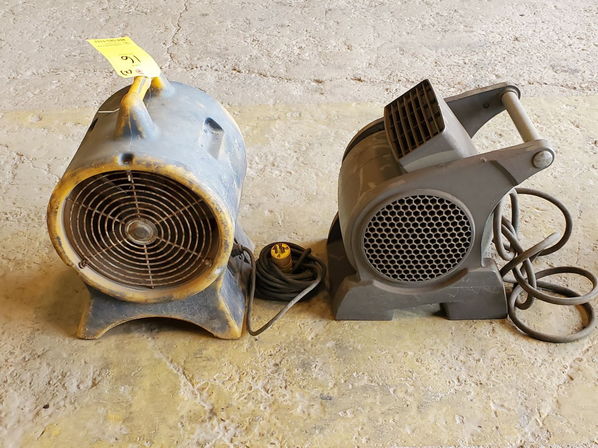 (2) 8" Confined Space Blowers 1/3HP, 120V, 2.3A; Mfg's: (1) Air King, (1) Americ - Image 2 of 2