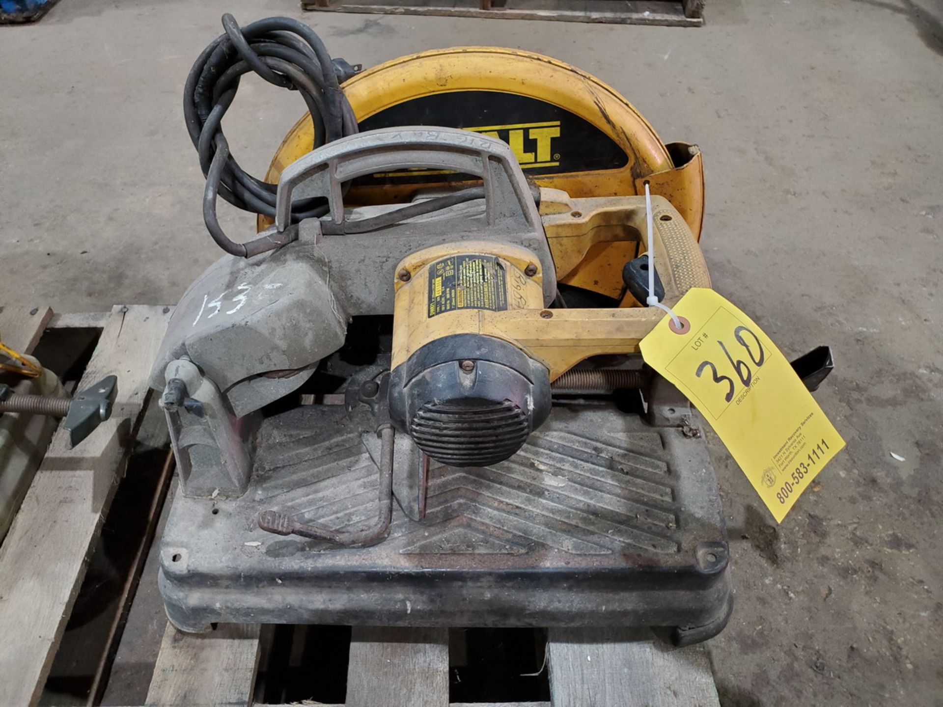 Dewalt DW871 14" Chop Saw 15A, 120V, 50/60HZ