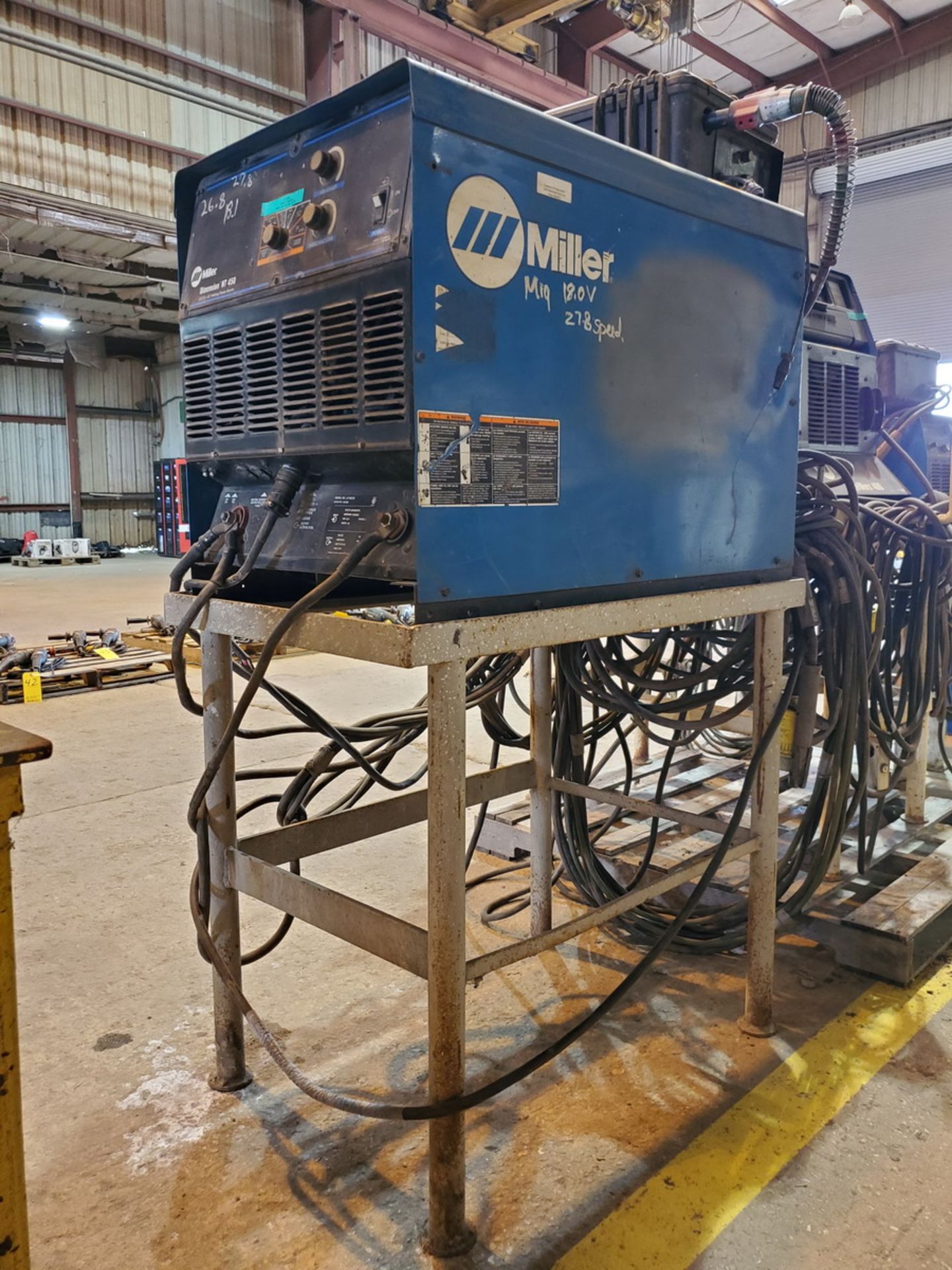 Miller NT450 Multiprocessing Welder W/ Suitcase 12RC 24V Wire Feeder