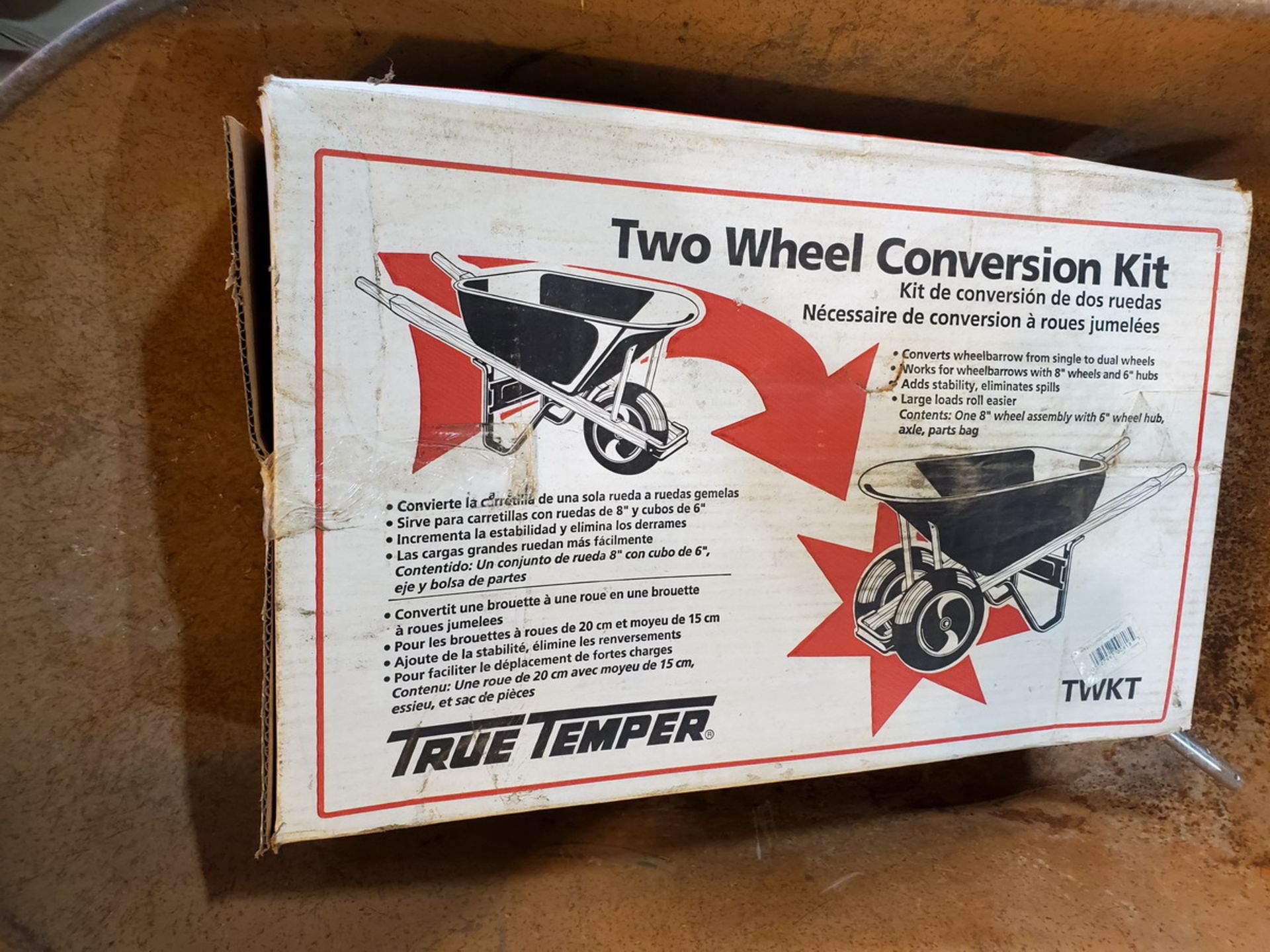 True Temper Wheel Barrow W/ (1) 2-Wheel Conversion Kit - Image 2 of 2