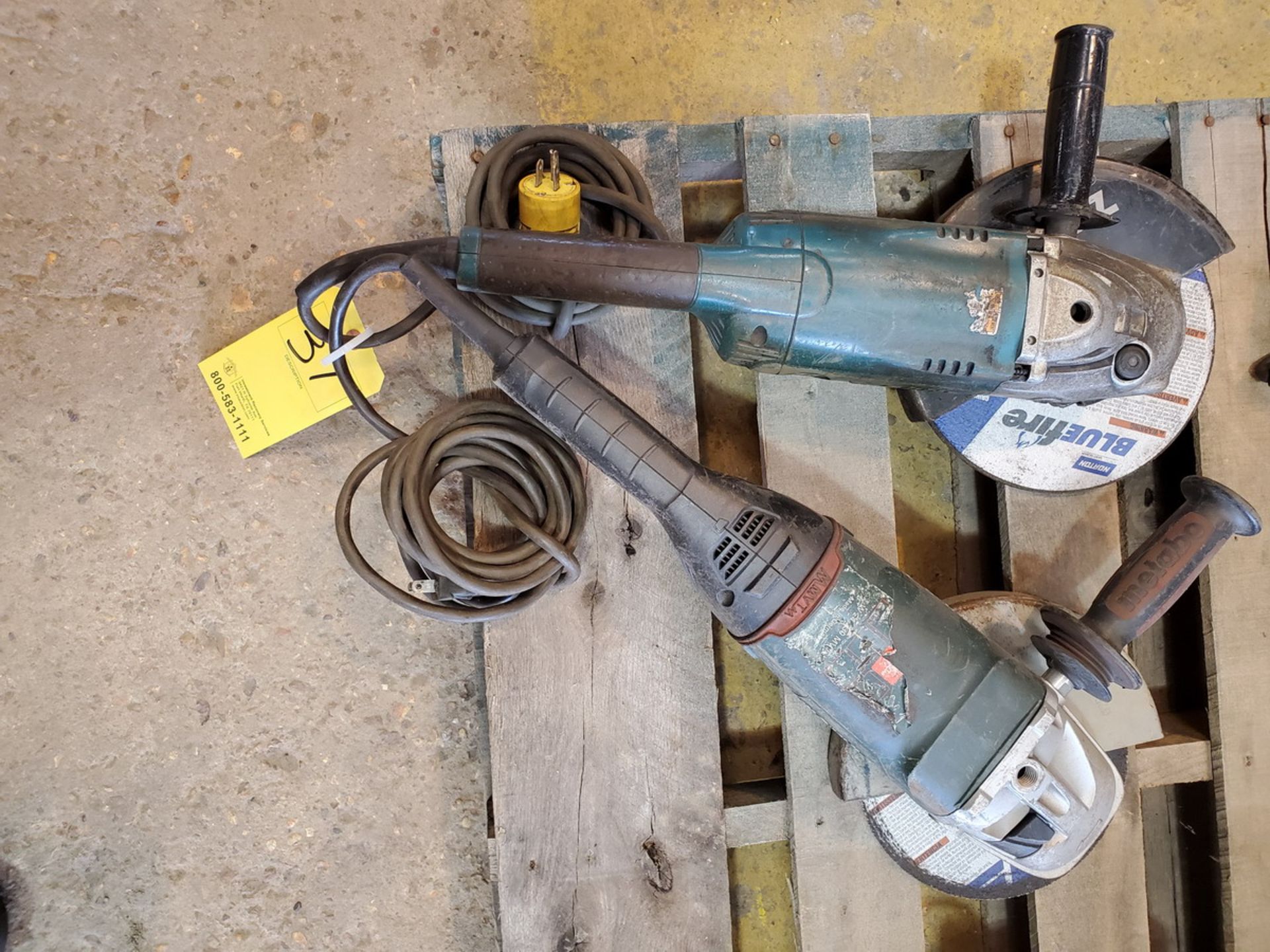 Metabo W24-230 MVT (2) 9" Angle Grinders 4.5HP, 15A, 120V, 50/60HZ