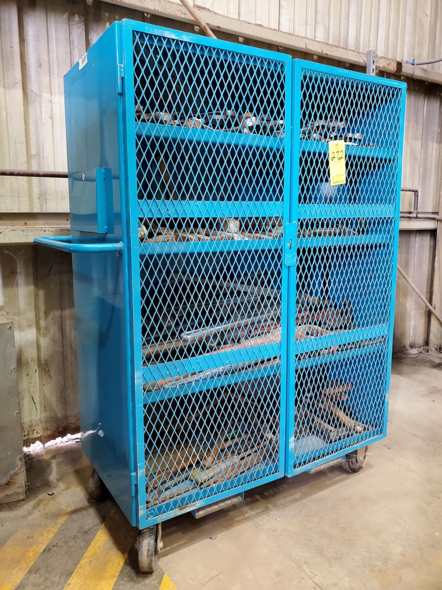 Metal Rolling Material Locker W/ Assorted Tooling 24"x48"x68"H; To Include But Not Limited To: - Image 2 of 6
