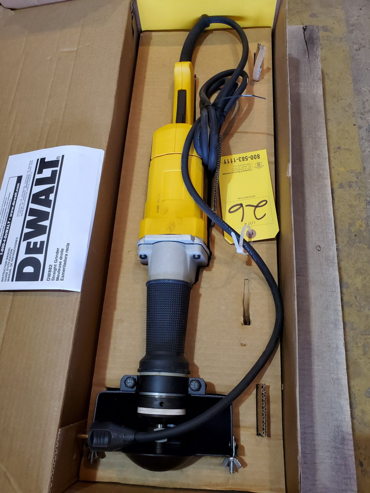 Dewalt DW882 6" Heavy Duty Straight Grinder - Image 2 of 2