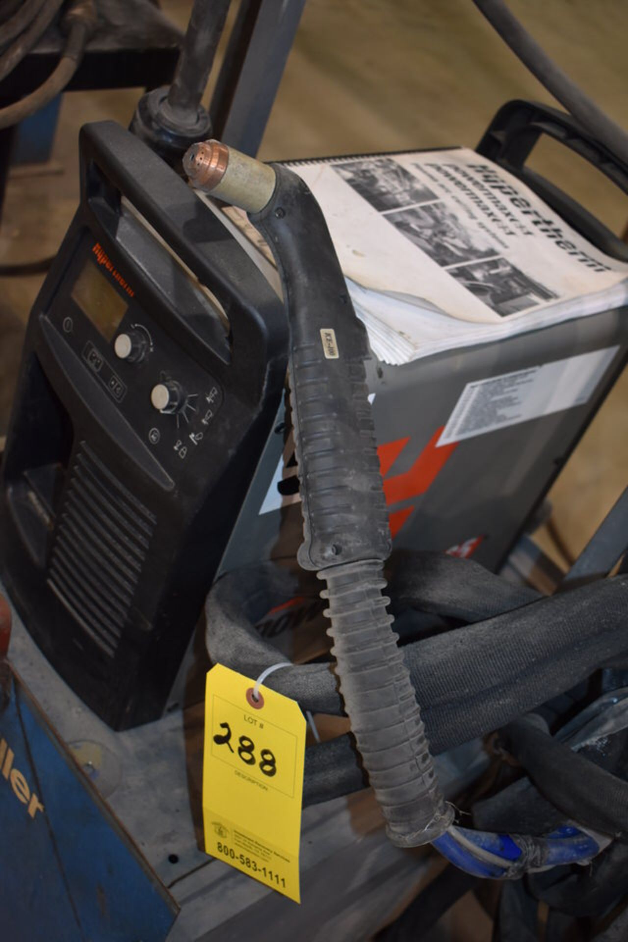 HYPERTHERM POWERMAX 65 PLASMA CUTTER W/ CART, ACESSORIES - Image 4 of 4