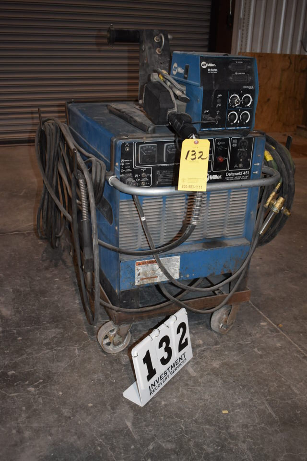 MILLER DELTAWELF 451ARC WELDER W/ MILLER 60 SERIES WIRE FEEDER