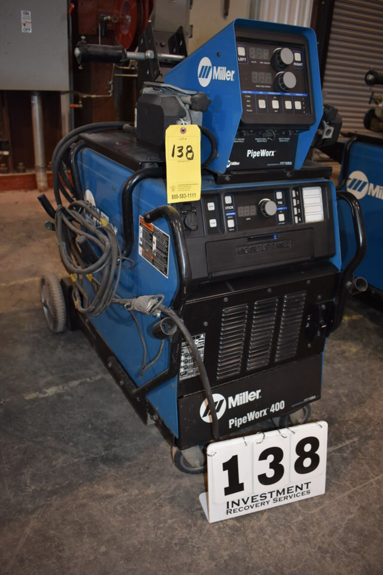 MILLER PIPEWORX 400 MIG WELDER