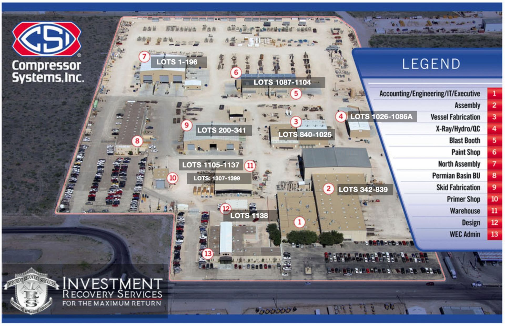 CSI LOT MAP