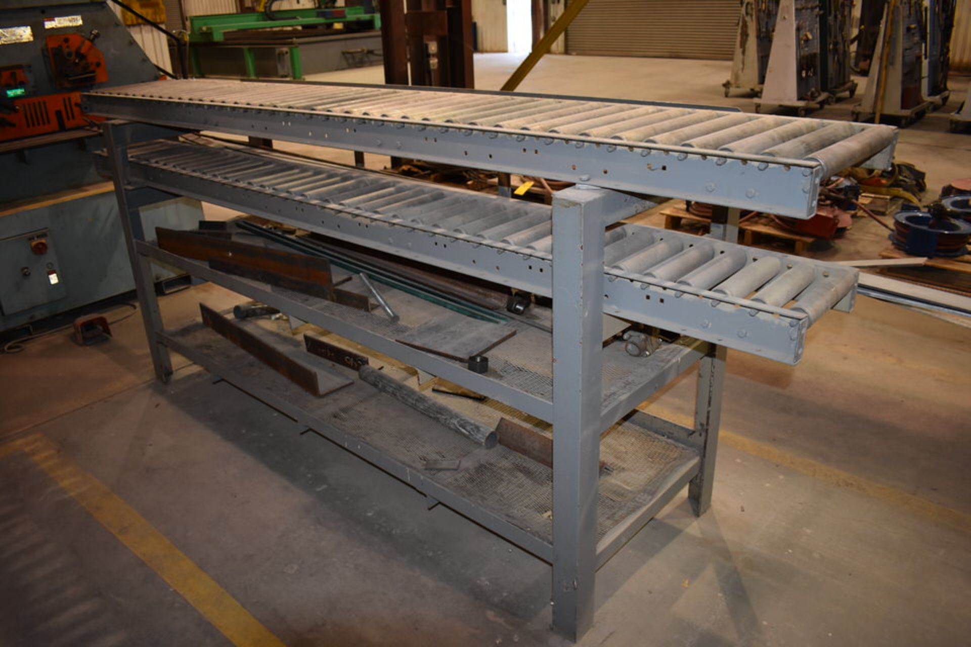 SCOTCHMAN 85 TON IRONWORKER W/ 10' X 16" SECTION CONVEYOR - Image 9 of 10