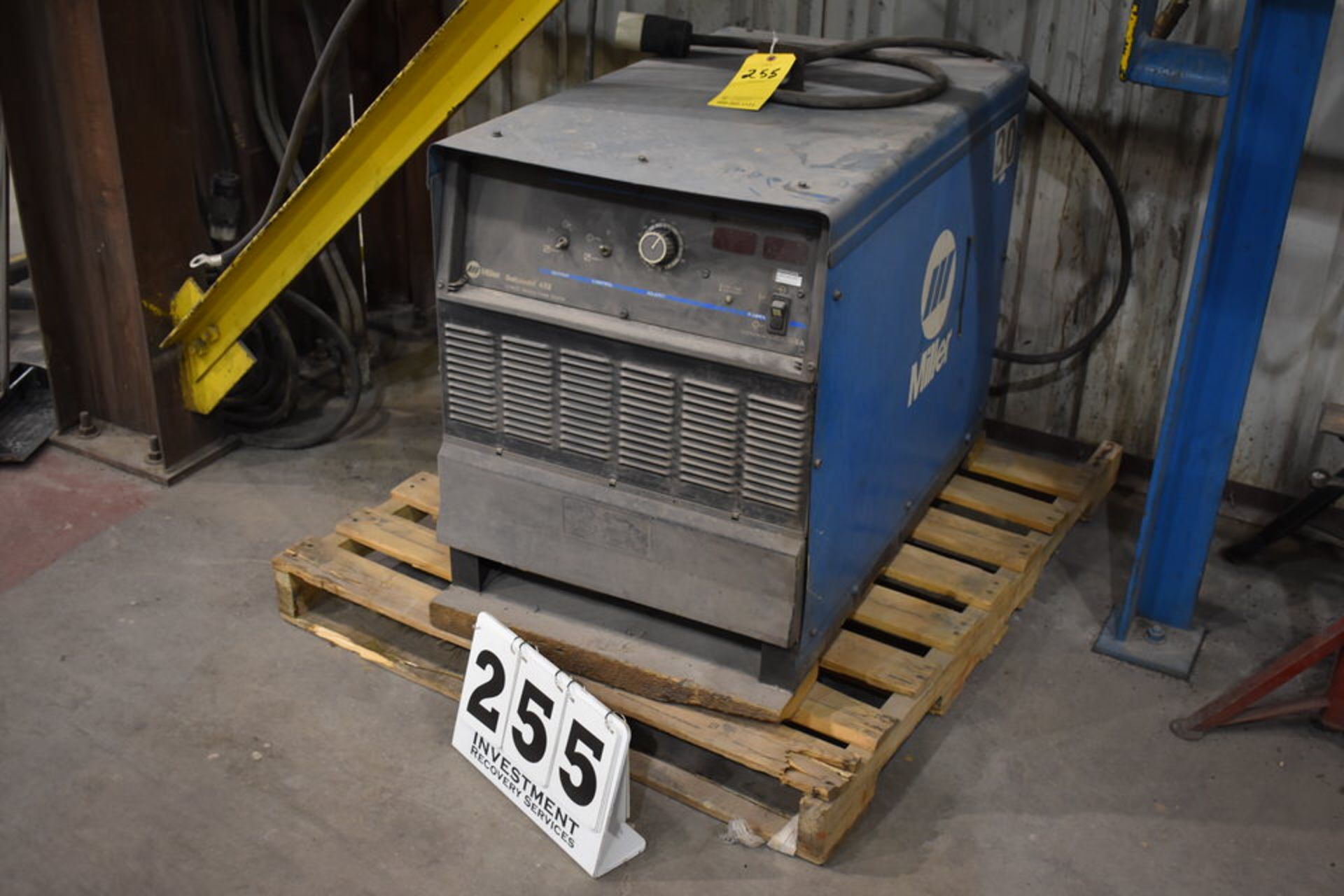 BOOM WELDING SYSTEM: (1) MILLER DELTAWELD 452 WELDING POWER SOURCE, MILLER 70 SERIES WIRE FEEDER,