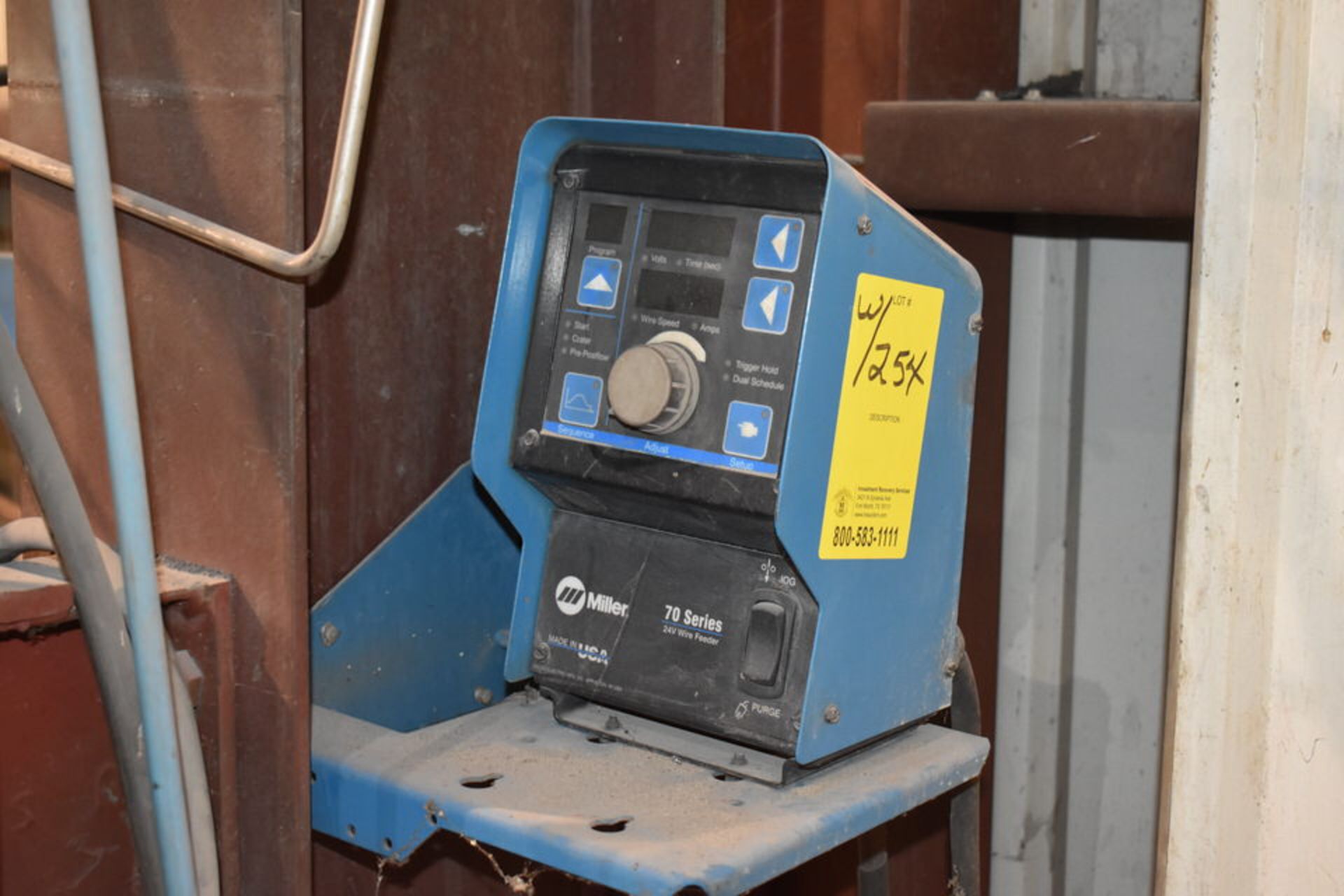 BOOM WELDING SYSTEM: (1) MILLER DELTAWELD 452 WELDING POWER SOURCE, MILLER 70 SERIES WIRE FEEDER, - Image 2 of 4