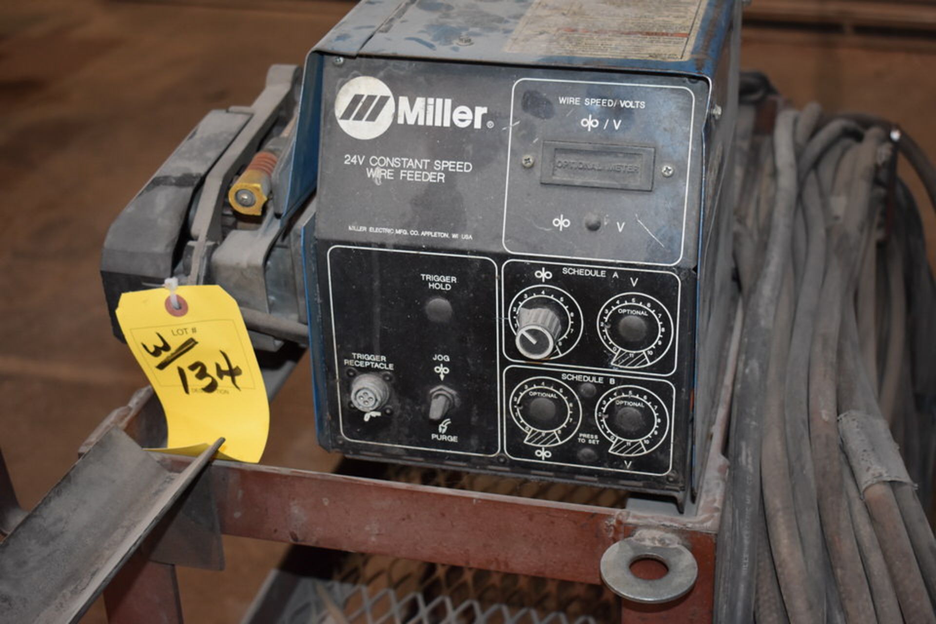 MILLER DELTAWELD 452 CV-DC WELDING POWER SOURCE W/ MILLER 70 SERIES WIRE FEEDER - Image 3 of 3