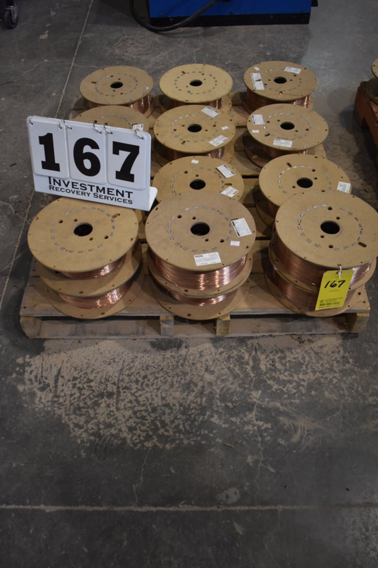 APPROX (16) SPOOLS OF LINCOLN MICROGUARDL-56 SUPER ARC WELDING WIRE