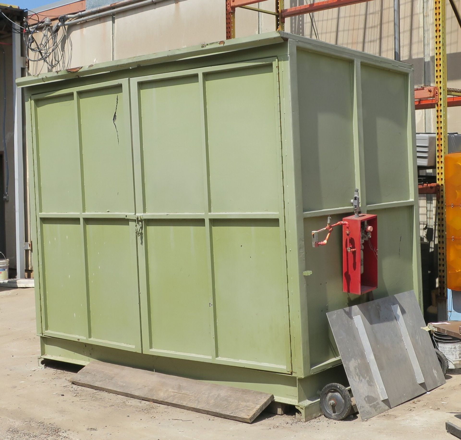 Green 2-Door Storage Container