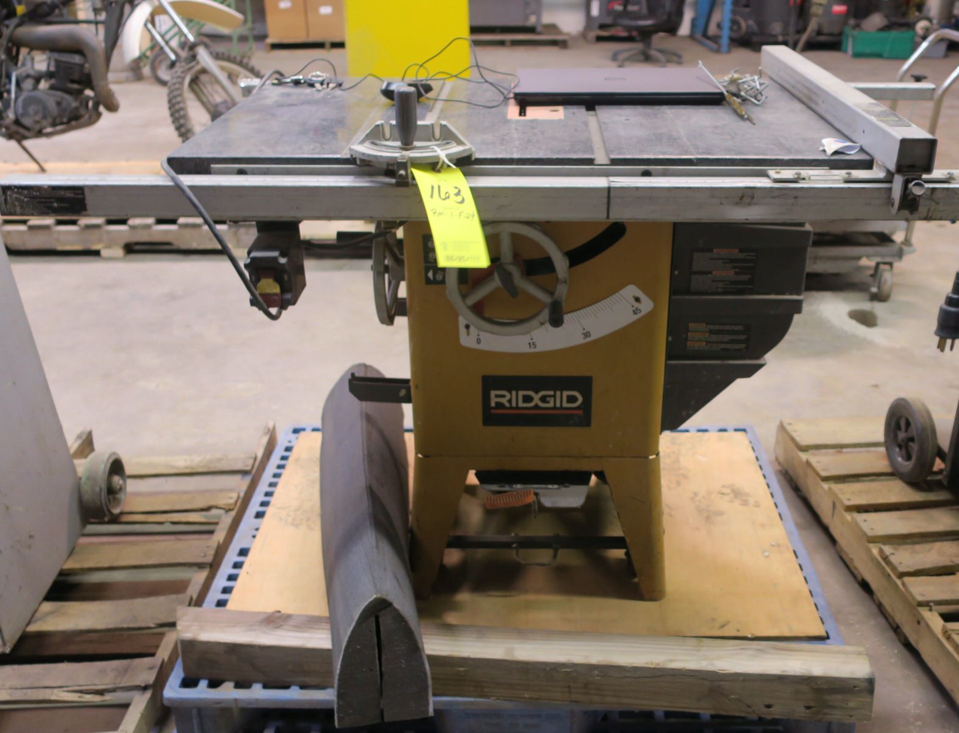 Marble Top Table Saw With Guides