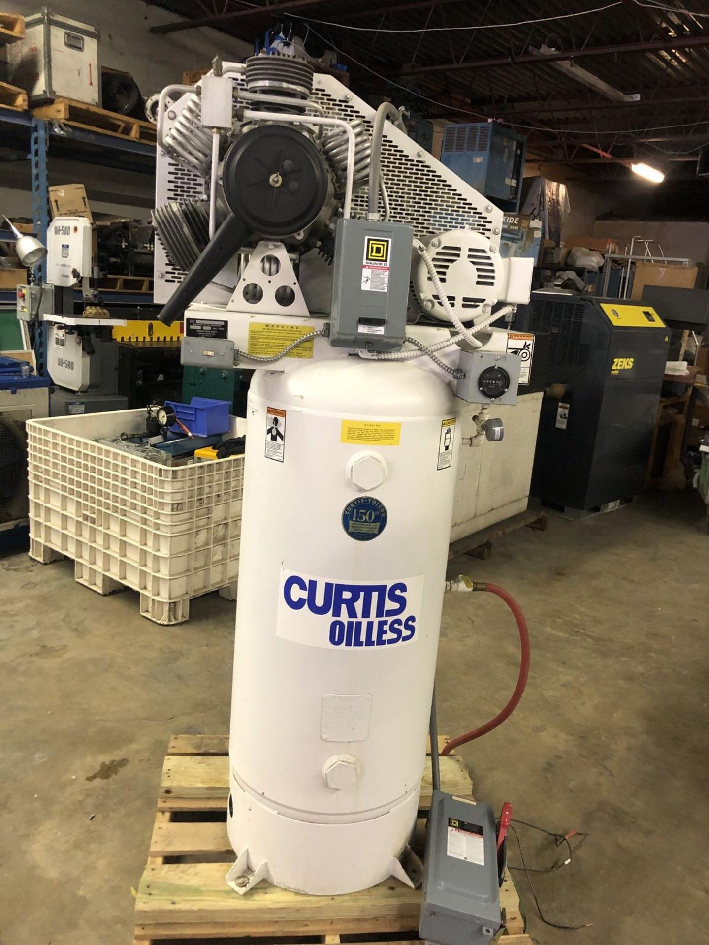 Curtis OL51VT6-A4 Oil Free 5Hp 60 Gallon Commercial Air Compressor