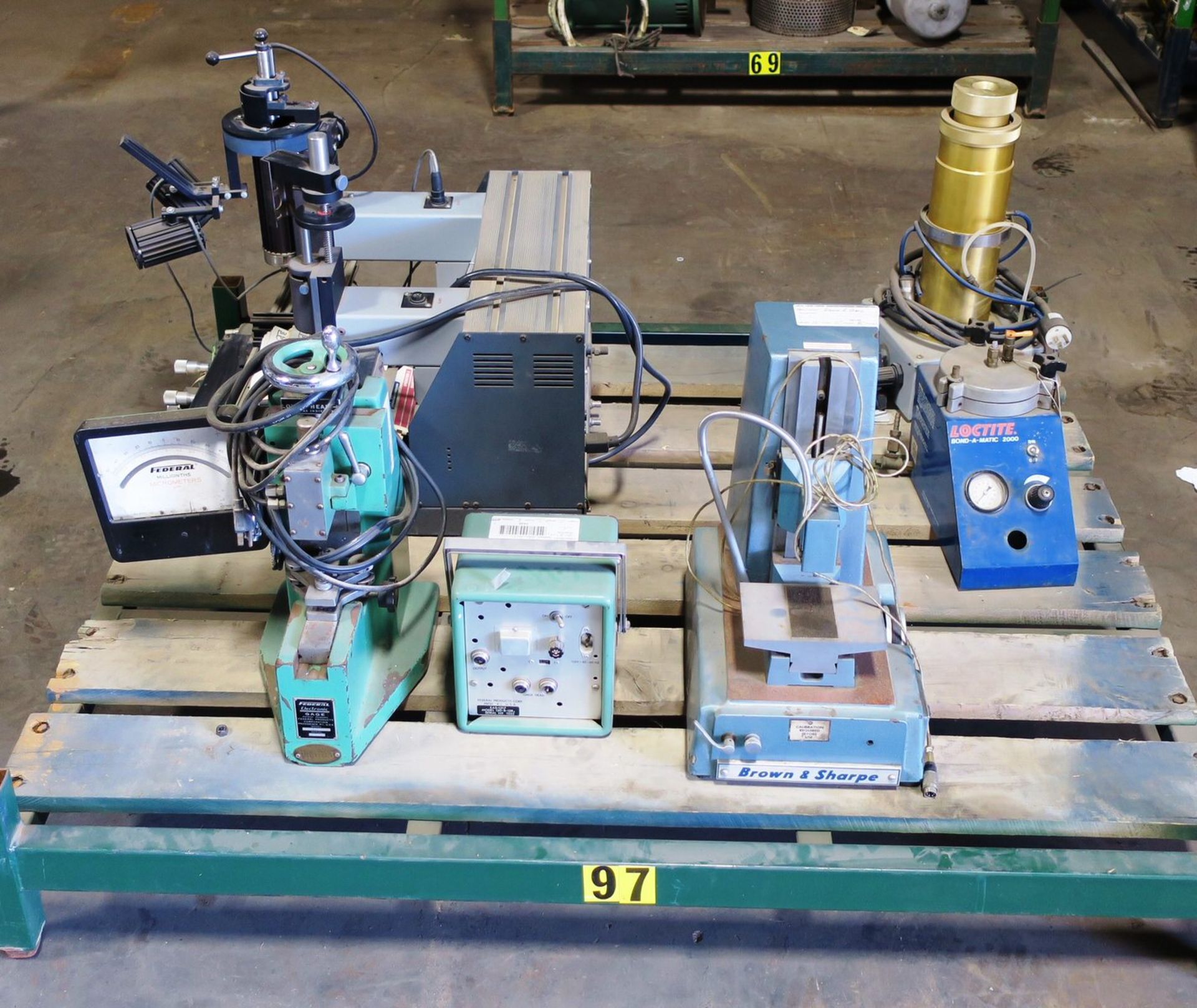 Brown & Sharpe Mdl 970 SLO-SYN Mtr, Federal Gage Block Comparator, Pace Craft SMT Rework Station