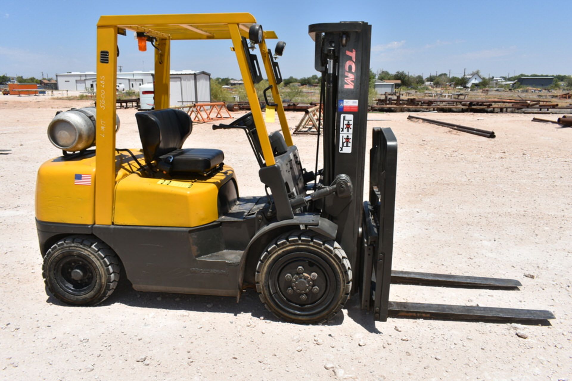 TCM FORKLIFT, LIFT CAP: 5,600 LBS, LIFT HEIGHT: 171.5", MDL:FG30N5T, 7,727 HOURS - Image 3 of 10