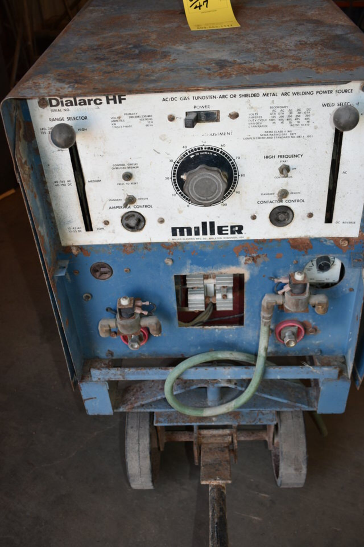 MILLER DIALARC 250 AC/DC, MILLER CP300, MILLER DIALARC HF WELDING POWERSOURCES - Image 4 of 4