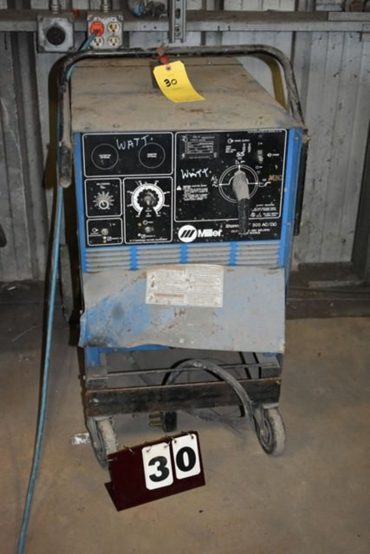 MILLER SHOPMASTER 300 AC/DC WELDER, CC/CV AC/DC ARC WELDING POWER SOURCE