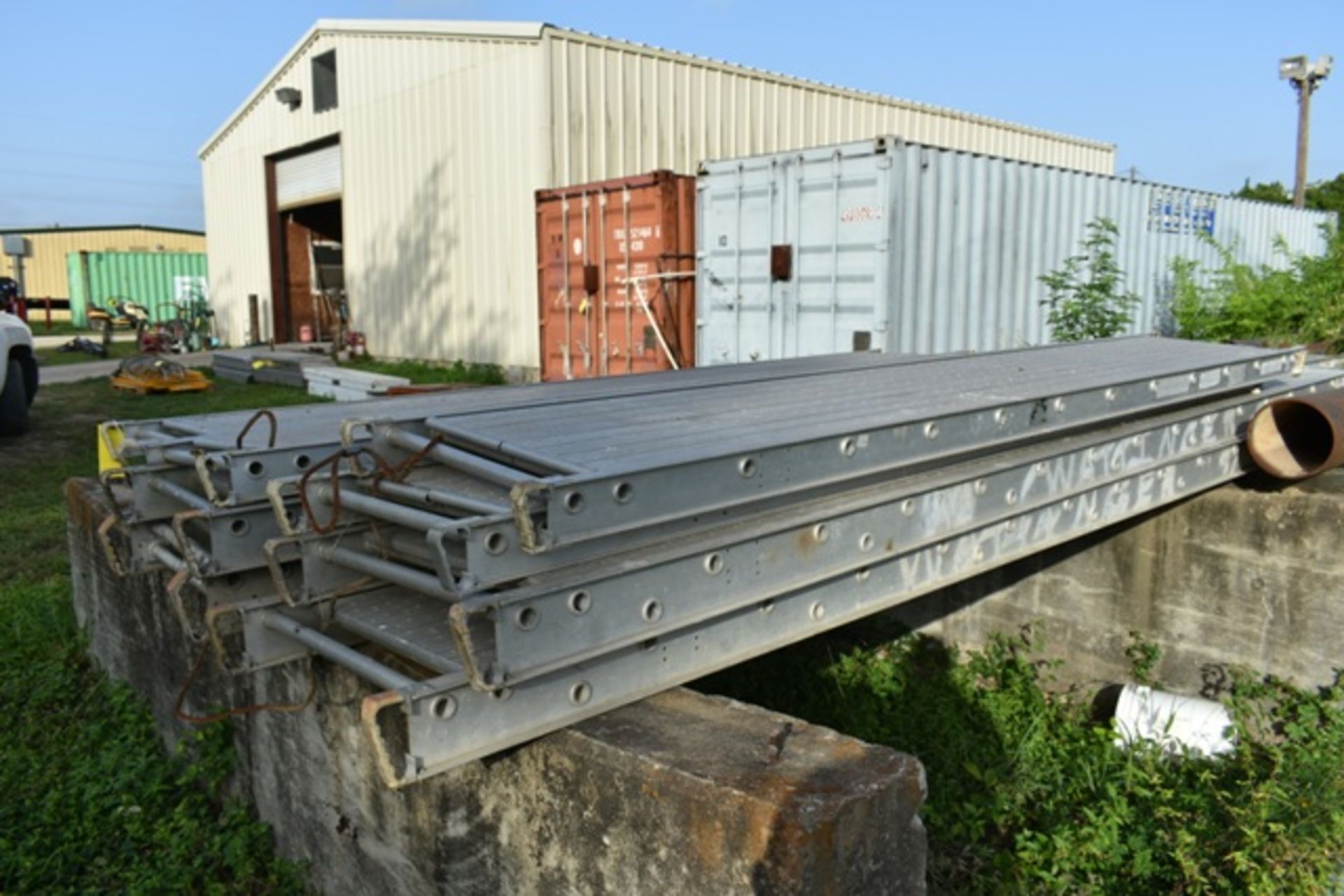 ALUMINUM SCAFFOLD BOARDS, (7) 12', (2) 14', (1) 24' - Image 3 of 6