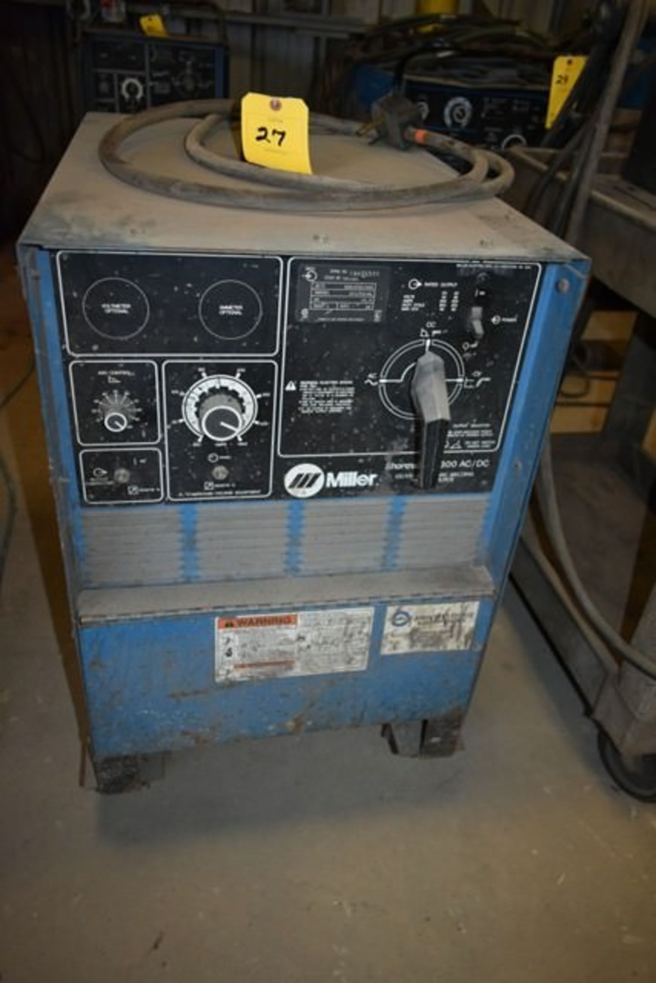 MILLER SHOP MASTER CC/CV AC/DC WELDING POWER SOURCE W/ MILLER 60 SERIES WIRE FEEDER - Image 2 of 3