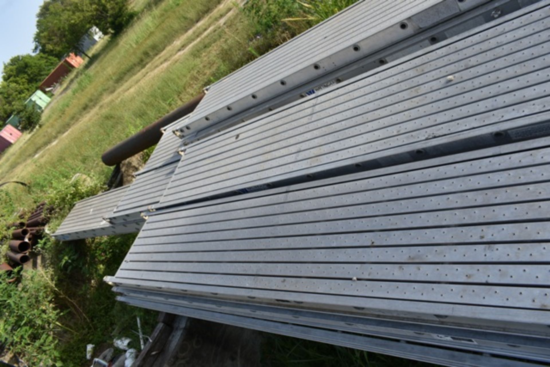 ALUMINUM SCAFFOLD BOARDS, (7) 12', (2) 14', (1) 24' - Image 2 of 6