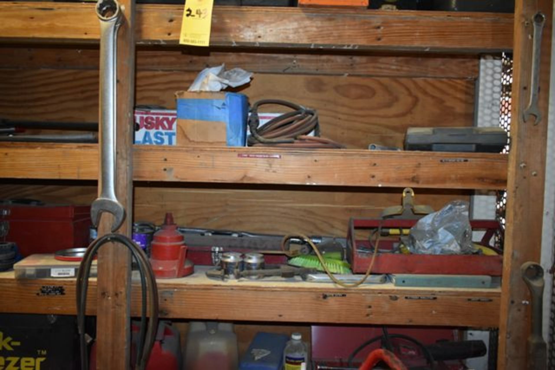 CONT OF 4 SHELVES: SOLDER GUNS, RED HEAD A-10, SHIM SETS, PULLEYS, GOODWAY REAM-A-MATIC, MISC - Image 3 of 10