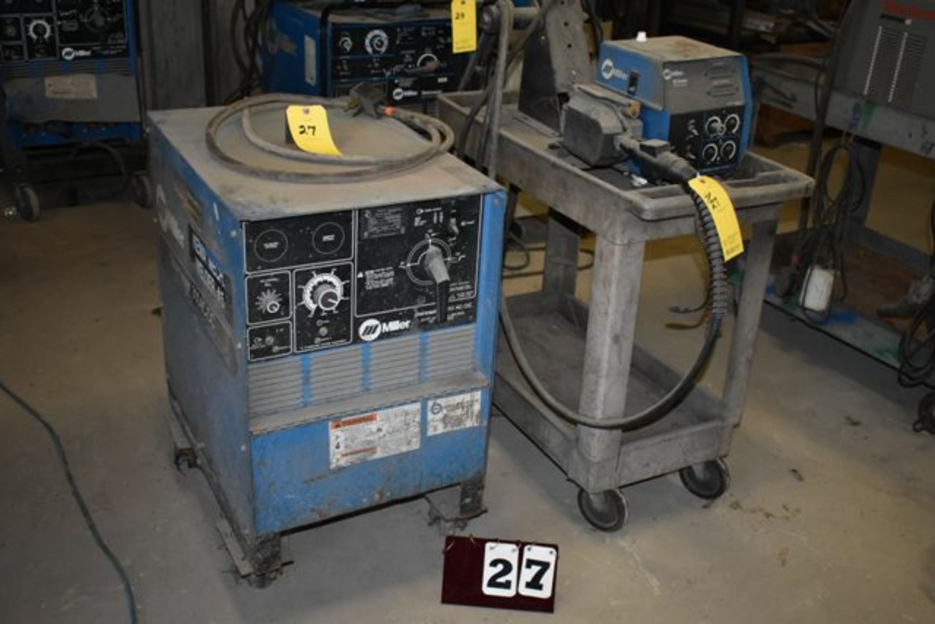 MILLER SHOP MASTER CC/CV AC/DC WELDING POWER SOURCE W/ MILLER 60 SERIES WIRE FEEDER