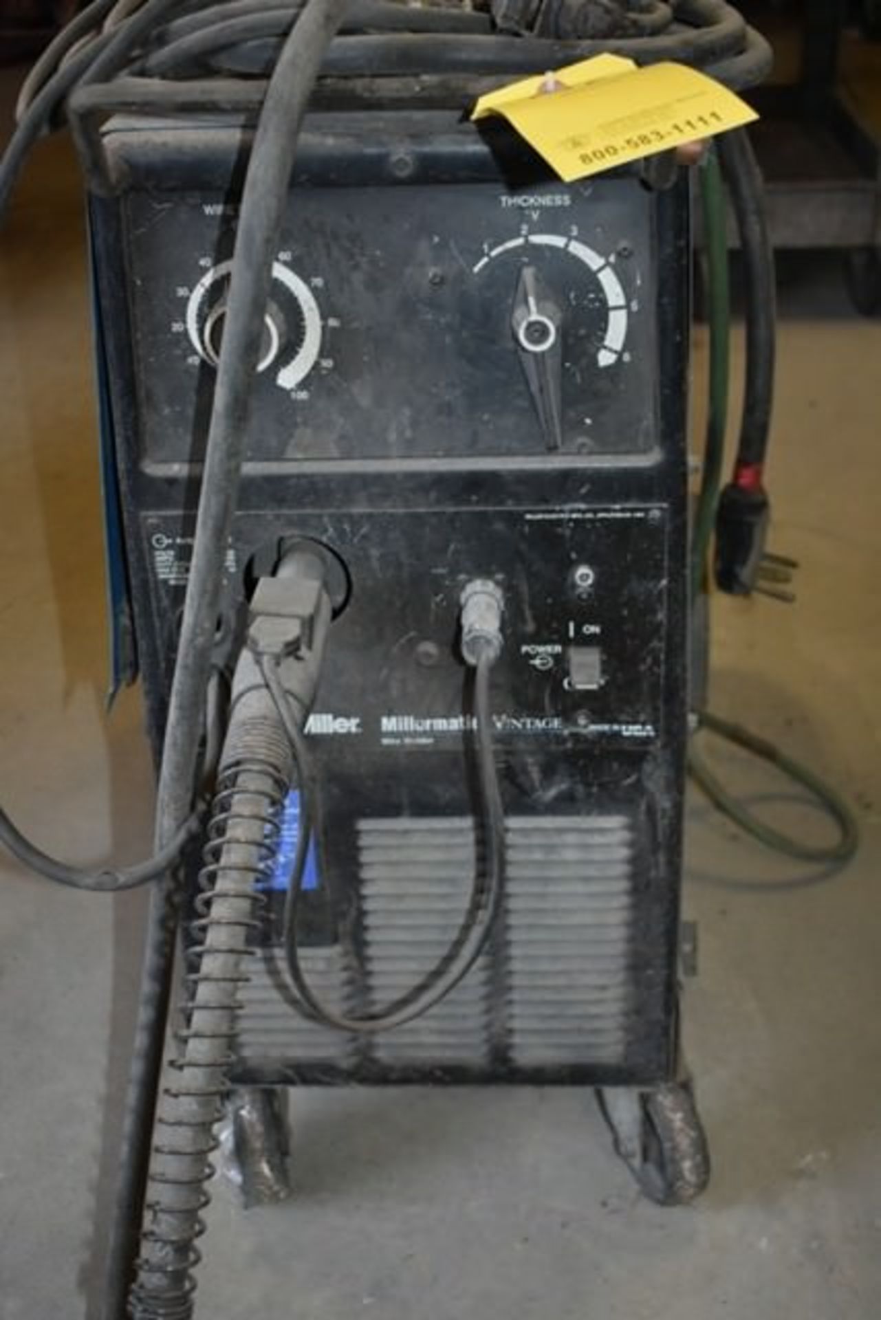 MILLER MILLERMATIC VINTAGE CV/DC WIRE WELDER - Image 2 of 2