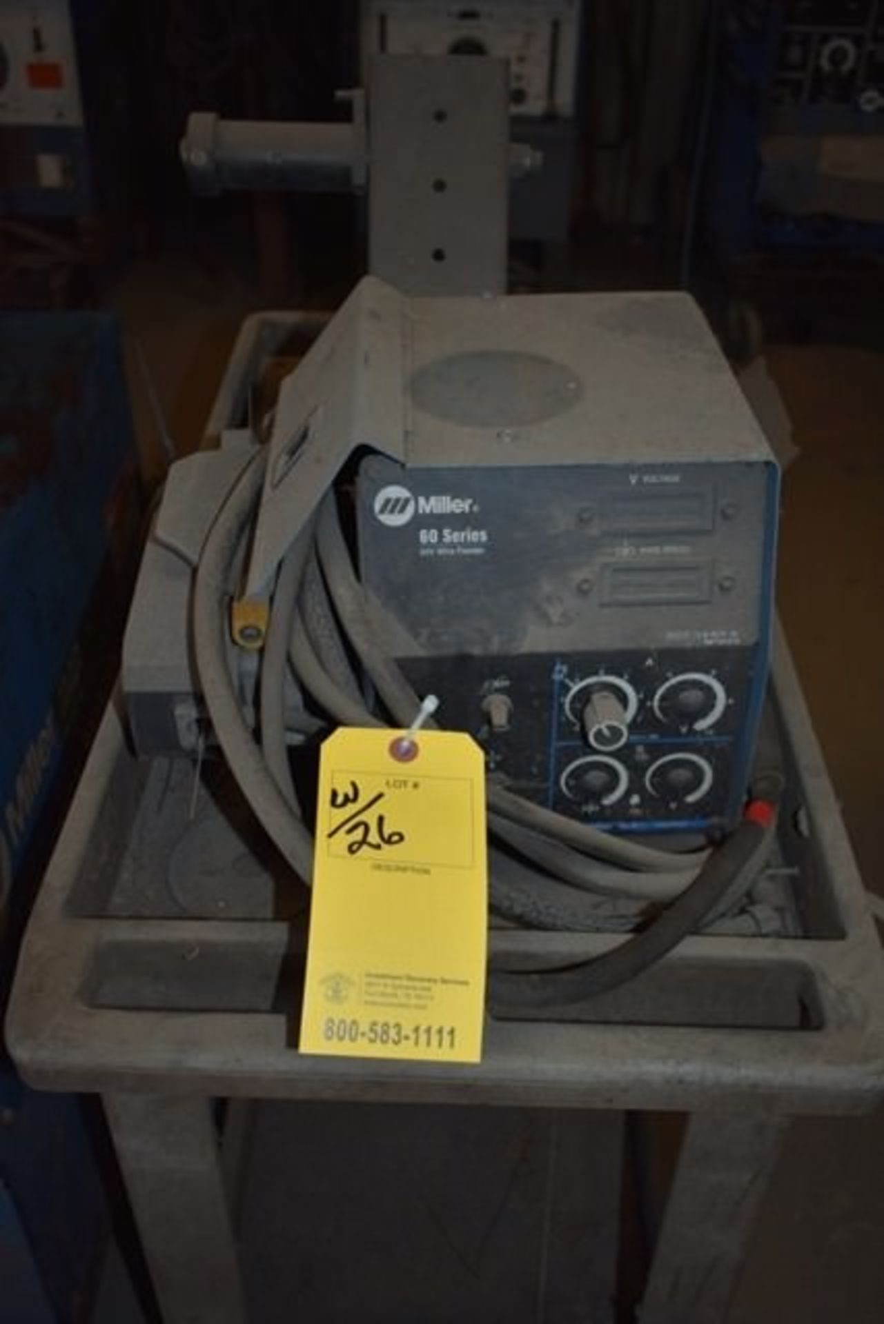 MILLER SHOP MASTER CC/CV AC/DC WELDING POWER SOURCE W/ MILLER 60 SERIES WIRE FEEDER - Image 3 of 3