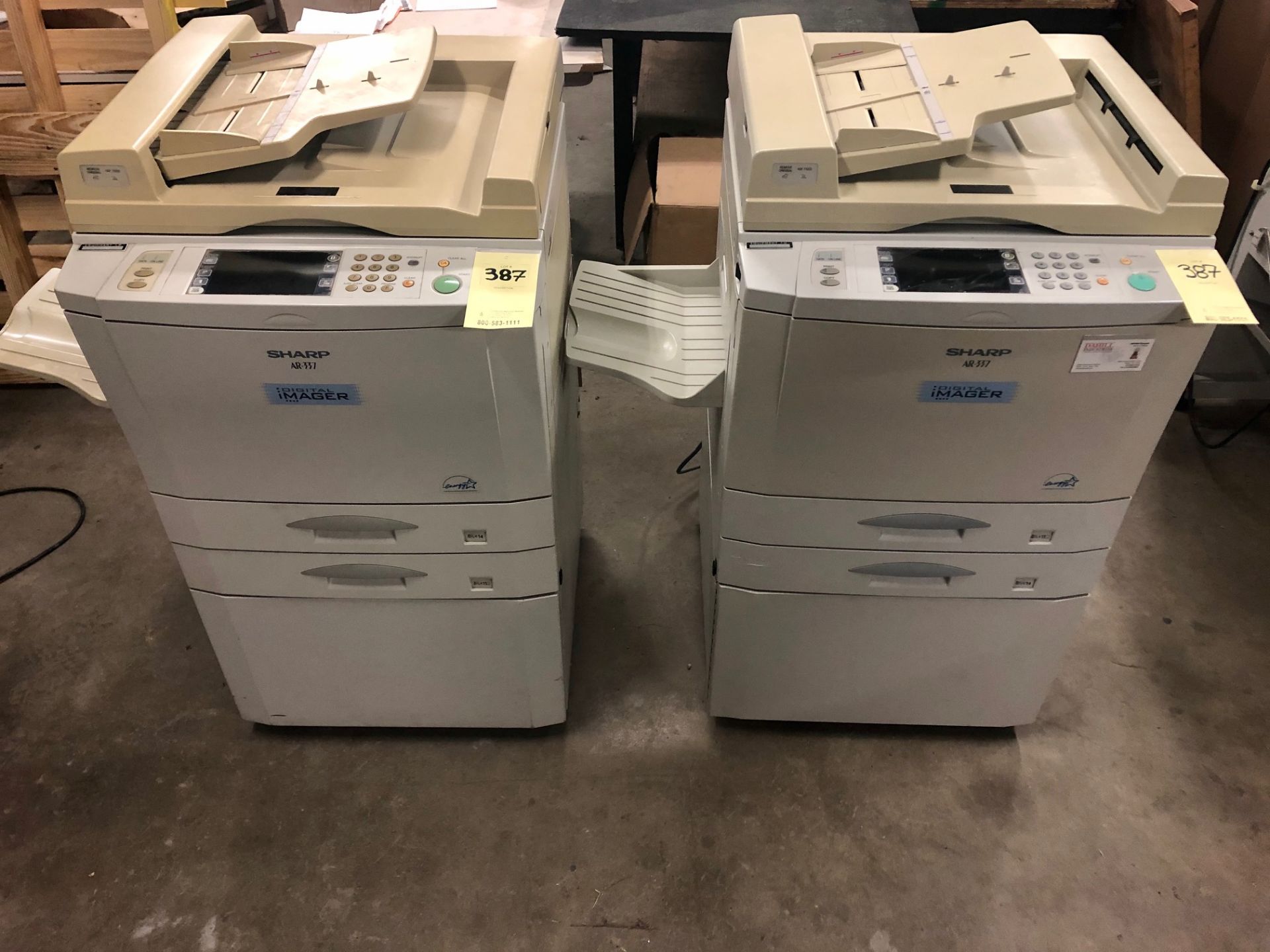 (2) Sharp AR-337 Digital Imager Machines