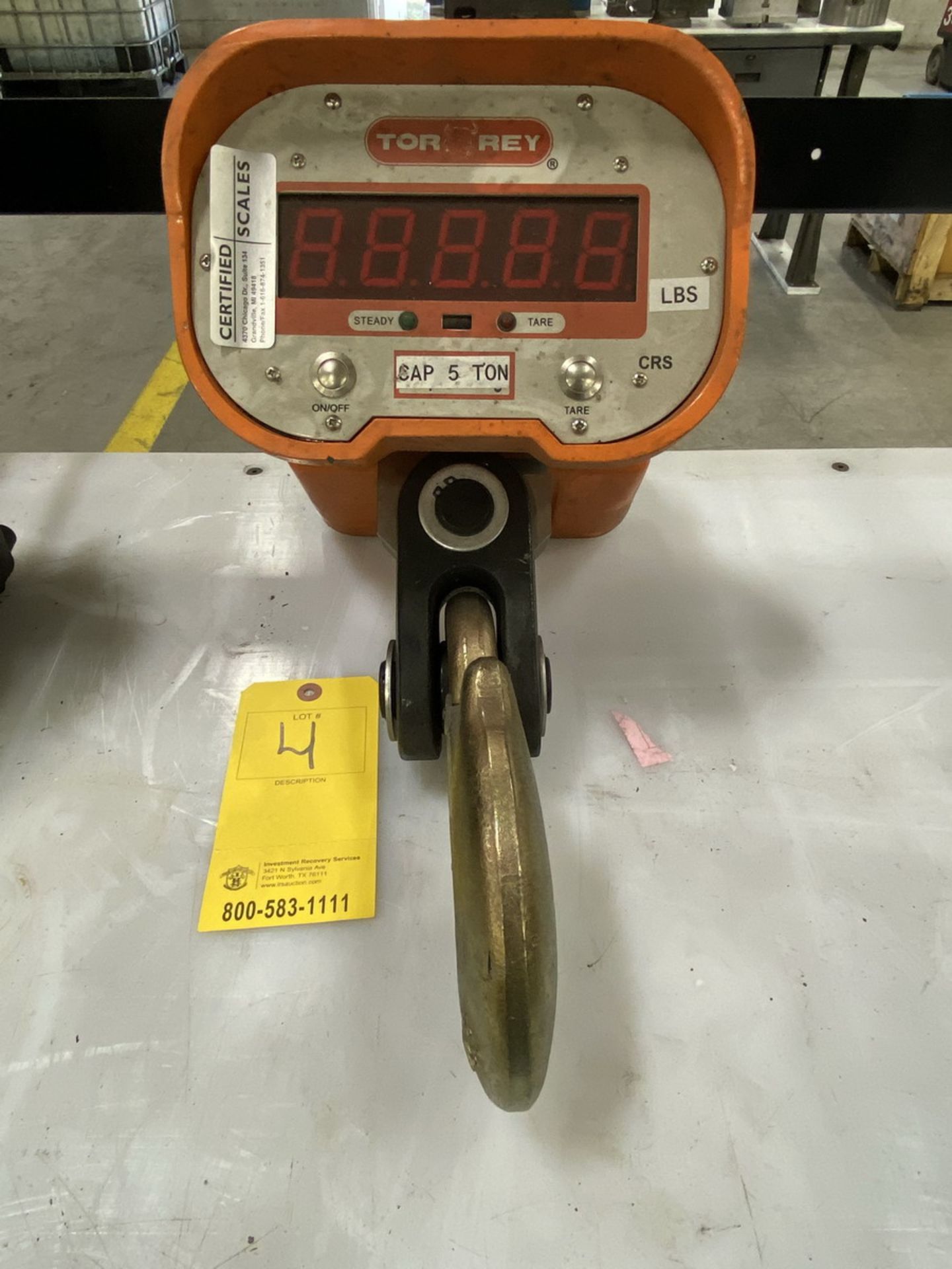 Torrey MSW 5-Ton Capacity Digital Crane Scale