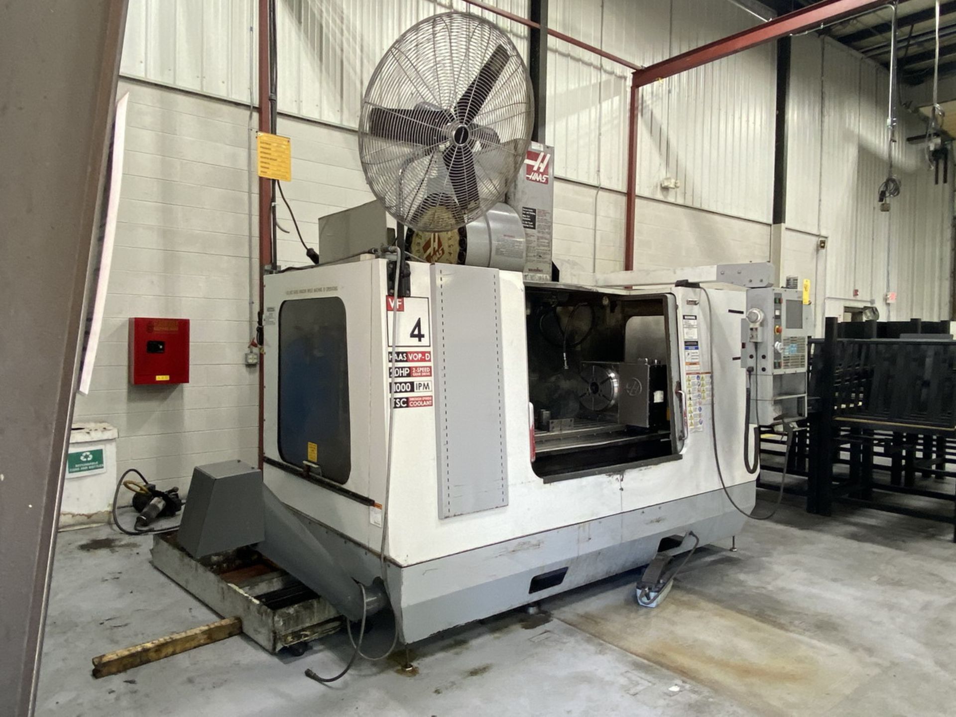 2004 HAAS VF-4B 4-Axis CNC Vertical Machining Center (X-Axis Travel 50"), (Y-Axis Travel 20"), (Z- - Image 3 of 15