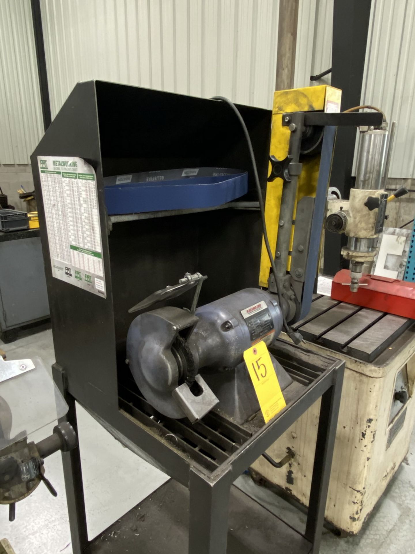 Kalamazoo NP2846L Vertical Belt Sander /Grinder 1''x42'' Belt, 4'' Drive Wheel, 115/230V, 5-Hp, 3. - Image 3 of 4