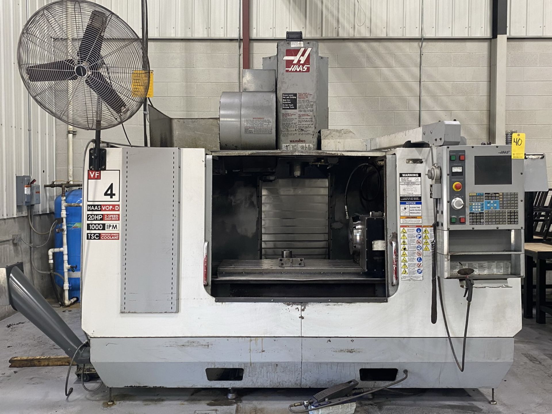 2004 HAAS VF-4B 4-Axis CNC Vertical Machining Center (X-Axis Travel 50"), (Y-Axis Travel 20"), (Z-