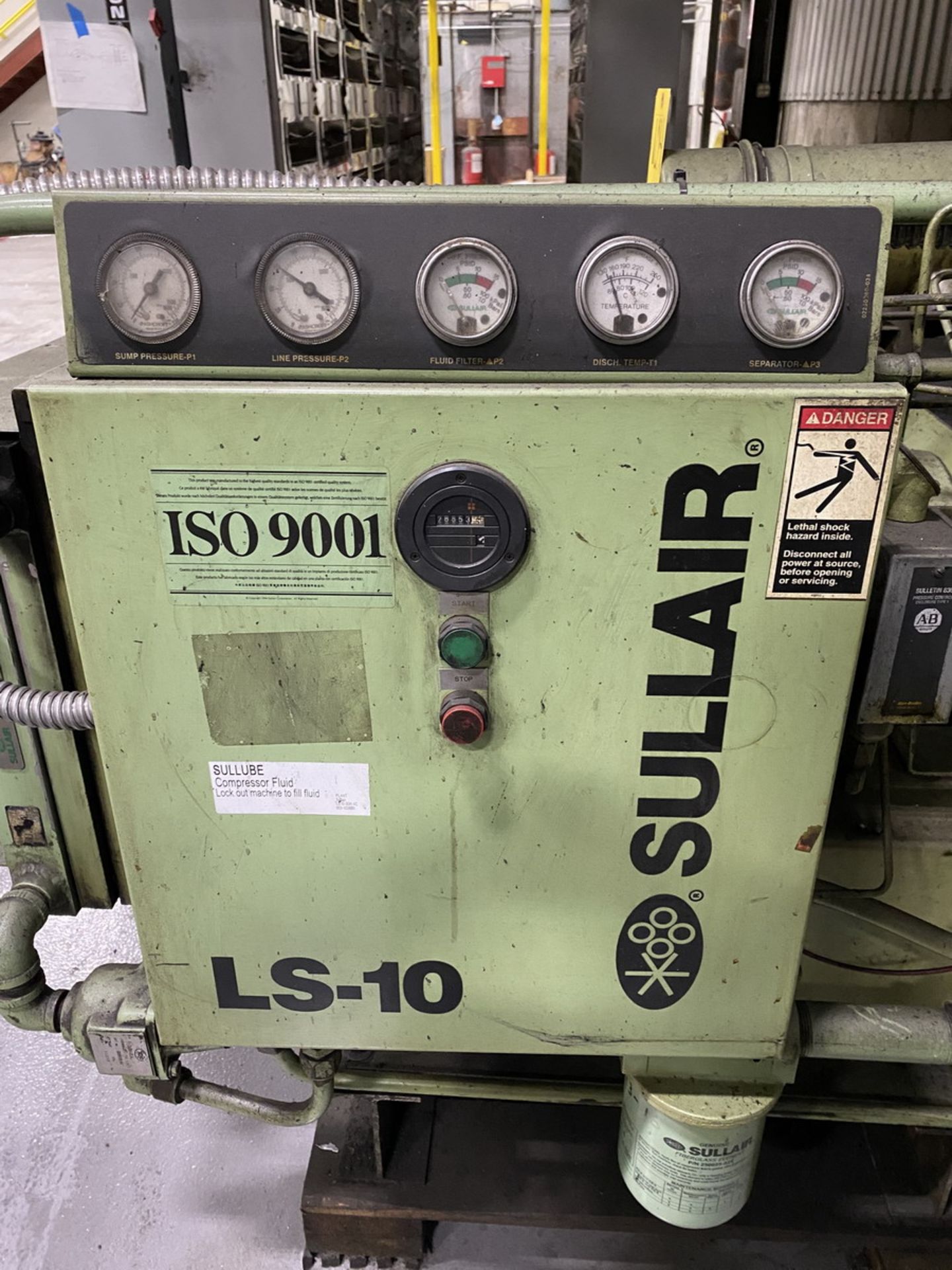 Sullair LS-10 Air Compressor Max Pressure 115/125 PSIG. 40 HP (Late Pickup Item) - Image 7 of 9