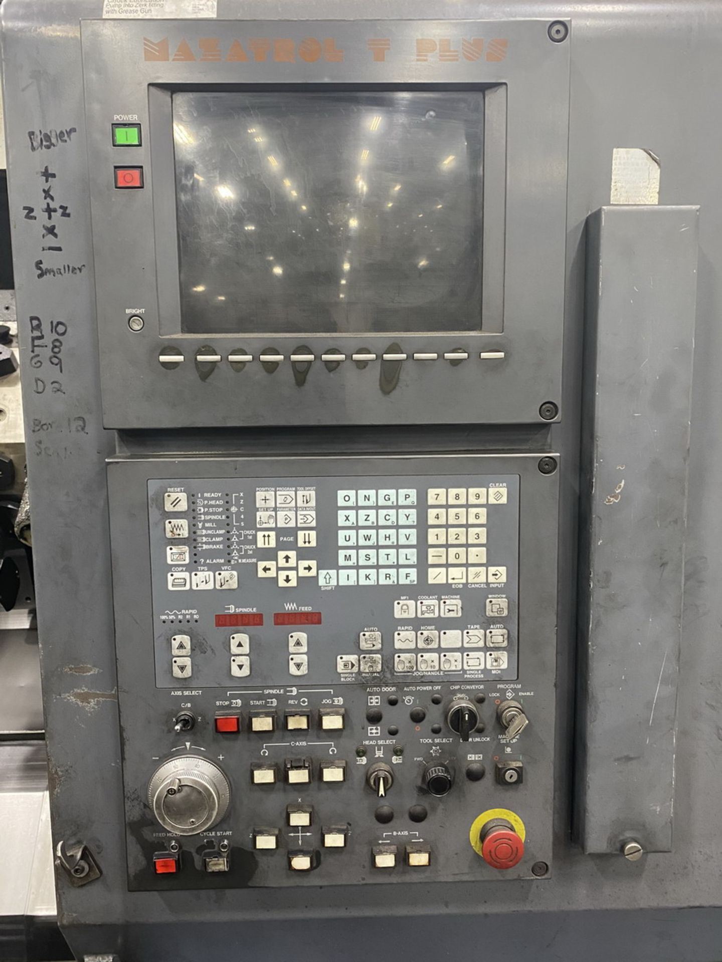 2002 Mazak SQT-30MS Horizontal CNC Lathe Live Tooling 3-Axis,10'' X-axis, 26'' Z-axis, 0.0001 C- - Image 9 of 11