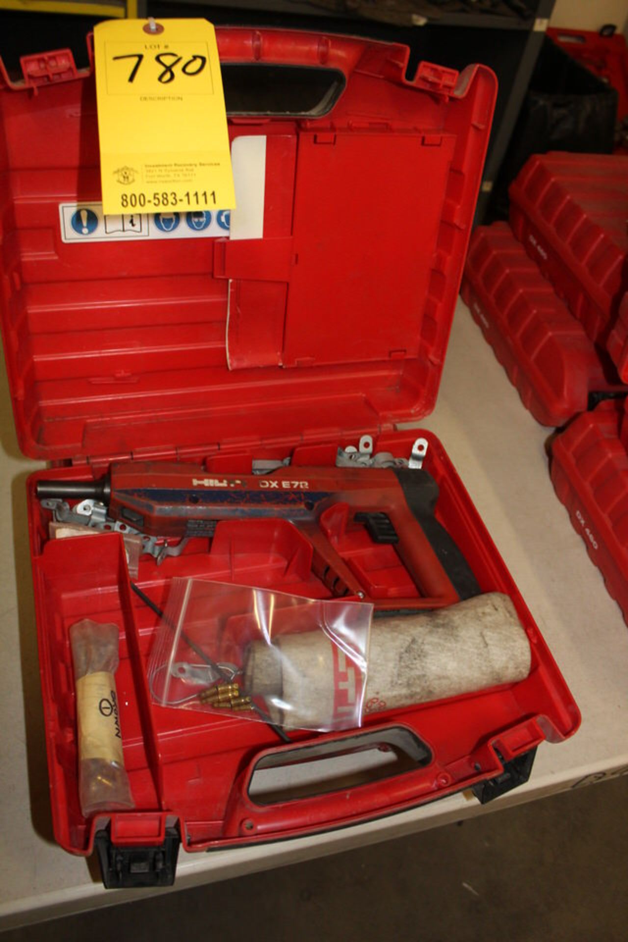 (4) HILTI DXE72 SHOT BLAST GUNS W/ CASE