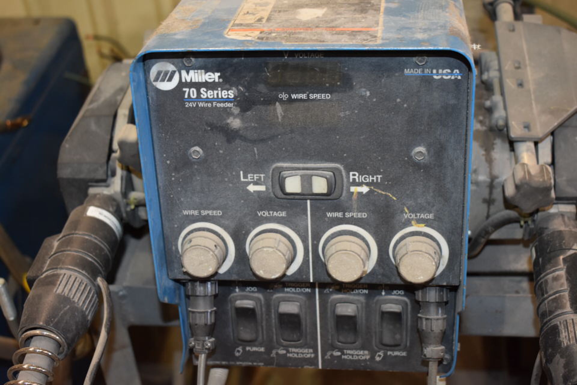 MILLER DELTAWELD 452 WELDER W/ MILLER 70 SERIES WIRE FEEDER - Image 3 of 3