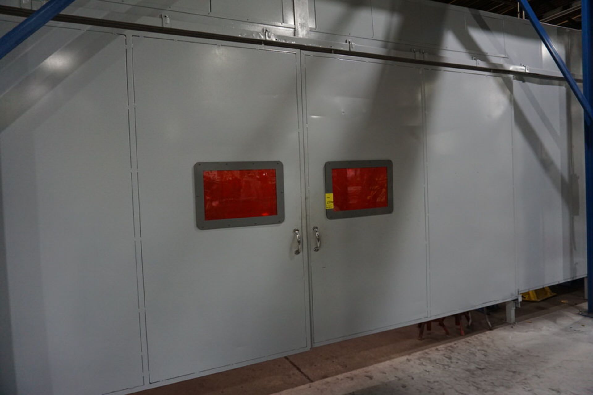 WELDING ENCLOSURE, APPROX 16' X 36' X 11' TALL W/ (2) SLIDING DOORS - Image 3 of 3