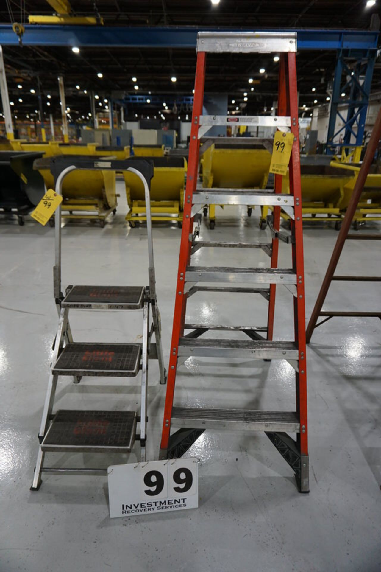 (3) ASSORT SIZE LADDERS